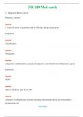 NR 240   &lpar;Latest 2024 &sol; 2025&rpar; Med cards Questions & Answers with rationales