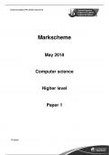 IB Computer Science HL Mock Exam with Markscheme (English)