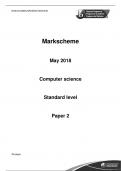 IB Computer Science SL Mock Exam with Markscheme (English)