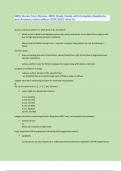 NICU Nurse Core Review&comma; NICU Study Guide with Complete Questions and Answers latest edition 2024&vert;&vert;2025 rated A&plus; 