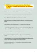 FBLA HEALTHCARE ADMINISTRATION STUDY GUIDE  &lpar;COMPLETE&rpar; EXAM REVIEW QUESTIONS AND ANSWERS&comma; RATED A&plus;