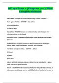 NU 250 Exam 2 &lpar;Chapters 7-11&rpar; With Complete Solution