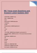 MLT Ascp exam Questions and Answers Latest Updates 2024.pdf