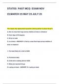 STATES PAST MCQ EXAM NOV  22&comma;MARCH 23 MAY 23 JULY 23