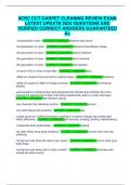 IICRC CCT CARPET CLEANING REVIEW EXAM LATEST UPDATE 2024 QUESTIONS AND VERIFIED CORRECT ANSWERS GUARANTEED A&plus;
