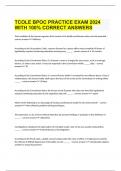  TCOLE BPOC PRACTICE EXAM 2024 WITH 100% CORRECT ANSWERS