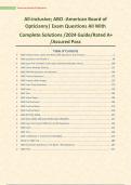 Comprehensive; ABO -American Board of Opticianry| Exam Questions All With  Complete Solutions /2024 Guide/Rated A+ /Assured Pass
