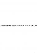 TRAUMA FISDAP- QUESTIONS AND ANSWERS.