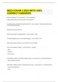 MDC4 EXAM 3 2024 WITH 100&percnt; CORRECT ANSWERS
