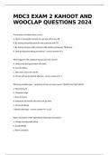 MDC3 EXAM 2 KAHOOT AND WOOCLAP QUESTIONS 2024