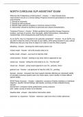 NORTH CAROLINA SLP-ASSISTANT EXAM