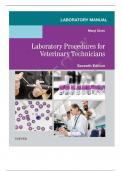 Laboratory Manual for Laboratory Procedures for Veterinary Technicians Seventh(7Th) Edition  2024 Complete