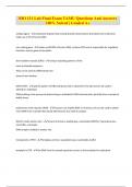 BIO 111 Lab Final Exam TAMU Questions And Answers 100&percnt; Solved &vert; Graded A&plus;