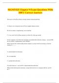 MGMT425 Chapter 9 Exam Questions With 100% Correct Answers