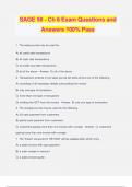 SAGE 50 - Ch 6 Exam Questions and Answers 100% Pass