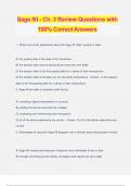 Sage 50 - Ch. 3 Review Questions with 100% Correct Answers