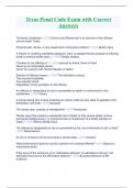 Texas Penal Code Exam with Correct Answers