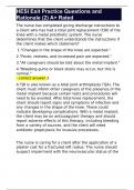 HESI Exit Practice Questions and Rationale &lpar;2&rpar; A&plus; Rated
