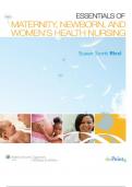ESSENTIALS OF MATERNITY NEWBORN AND WOMEN’S HEALTH NURSING 5TH EDITION RICCI |TEST BANK {ALL CHAPTERS 1-24 COMPLETE GUIDE RATED A+ PDF