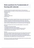 NCLEX-RN For Fundamentals of nursing Questions plus with Rationale Answers &lpar;A&plus; GRADED 100&percnt; VERIFIED&rpar;