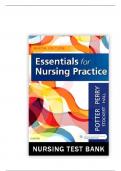 TEST BANK ESSENTIALS FOR NURSING PRACTICE 9TH EDITION (POTTER 2023) ALL CHAPTERS A+ 
