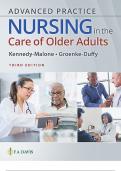Test Bank - Advanced Practice Nursing in the Care of Older Adults, 3rd Edition (Kennedy-Malone, 2023), Chapter 1-23 + Bonus Chapter | All Chapters