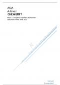 AQA  A-leveL&Tab; CHEMISTRYCHEMISTRY Paper 1 Inorganic and Physical Chemistry QUESTION PAPER JUNE 2023 QUESTION PAPER JUNE 2023