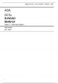 AQA GCSE BENGALI 8638&sol;LH Paper 1 Listening Higher Mark scheme June 2023