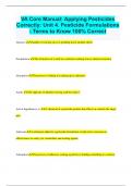 VA Core Manual: Applying Pesticides Correctly: Unit 4. Pesticide Formulations  - Terms to Know 100% Correct