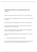 NEIEP 200 Final Review Exam 2023 Questions and Answers