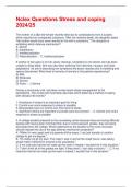Nclex Questions Stress and coping 2024&sol;25