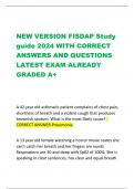 NEW VERSION FISDAP Study  guide 2024 WITH CORRECT  ANSWERS AND QUESTIONS  LATEST EXAM ALREADY  GRADED A+