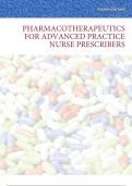 2022/2023 TEST BANK; PHARMACOTHERAPEUTICS FOR ADVANCED PRACTICE NURSE PRESCRIBERS, 4TH EDITION WOO ROBINSON.COVERING ALL CHAPTERS  QUESTIONS AND ANSWERS WITH RATIONALES