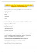 CPPO Practice Test Questions with 100&percnt; Verified Solutions &vert; Guaranteed Success