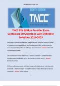 TNCC 8th Edition Provider Exam Package. 
