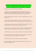 Medicare Supplement and Long-Term Care Exam with Questions and 100&percnt; solutions