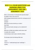 (Verified)WGU C777 EXAM QUESTIONS and ANSWERS OBJECTIVE ASSESSMENT AND PRE -ASSESSMENT TEST (Latest Update)