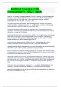 Certified Revenue Cycle Representative - CRCR &lpar;2024 Questions And Correct Answers