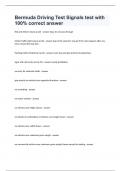 Bermuda Driving Test Signals test with 100&percnt; correct answer&period;