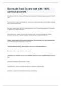 Bermuda Real Estate test with 100&percnt; correct answers