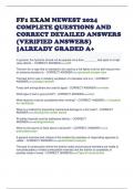FF1 EXAM NEWEST 2024 COMPLETE QUESTIONS AND CORRECT DETAILED ANSWERS &lpar;VERIFIED ANSWERS&rpar; &vert;ALREADY GRADED A&plus;