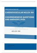 Cardiovascular NCLEX-RN Comprehensive Questions and ANswers 100% Accuracy| Updated 2024|A female client calls the nurse at the clinic and reports that ever since the vein ligation and stripping procedure was performed, she has been experiencing a sensatio