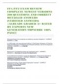 FF1&sol;FF2 EXAM REVIEW COMPLETE NEWEST VERSIONS 200 QUESTIONS AND CORRECT DETAILED ANSWERS &lpar;VERIFIED ANSWERS&rpar; &vert;ALREADY GRADED A&plus; RATED BY EXPERTS NEW GENERATION TOPSCORE 100&percnt; PASS&excl;&excl;&excl;