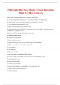 Millwright Red Seal Study 1 Exam Questions With Verified Answers