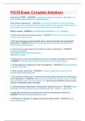 PCCN Exam Complete Solutions