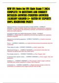 NEW FF1 Notes for FF1 State Exam T 2024 COMPLETE 70 QUESTIONS AND CORRECT DETAILED ANSWERS &lpar;VERIFIED ANSWERS&rpar; &vert;ALREADY GRADED A&plus; RATED BY EXPERTS 100&percnt; HIGHSCORE PASS&excl;&excl;&excl;