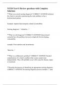 N3320 Test &num;1 Review questions with Complete Solutions