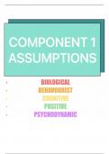 Eduqas A-Level Psychology revision- component 1 assumptions