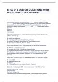 SPCE 310 SOLVED QUESTIONS WITH ALL CORRECT SOLUTIONS&excl;&excl;