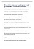Driver's Ed Alabama boating test study guide Test questions and answers&period;